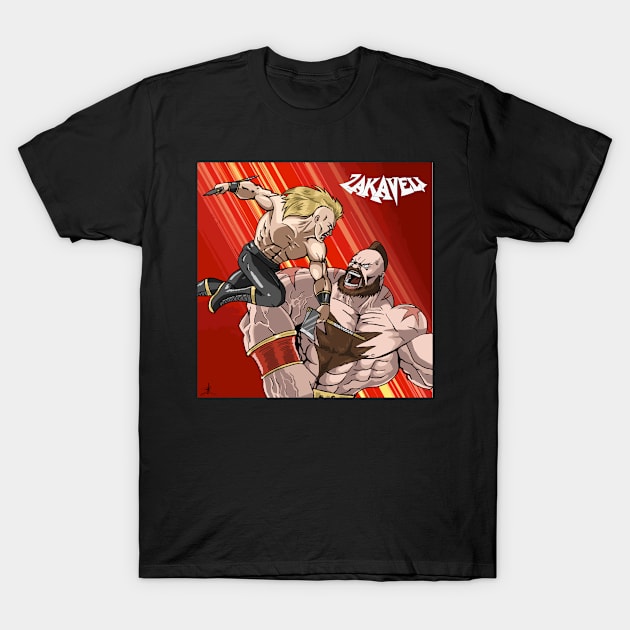 Zakaveli vs. Zangief T-Shirt by Zakaveli